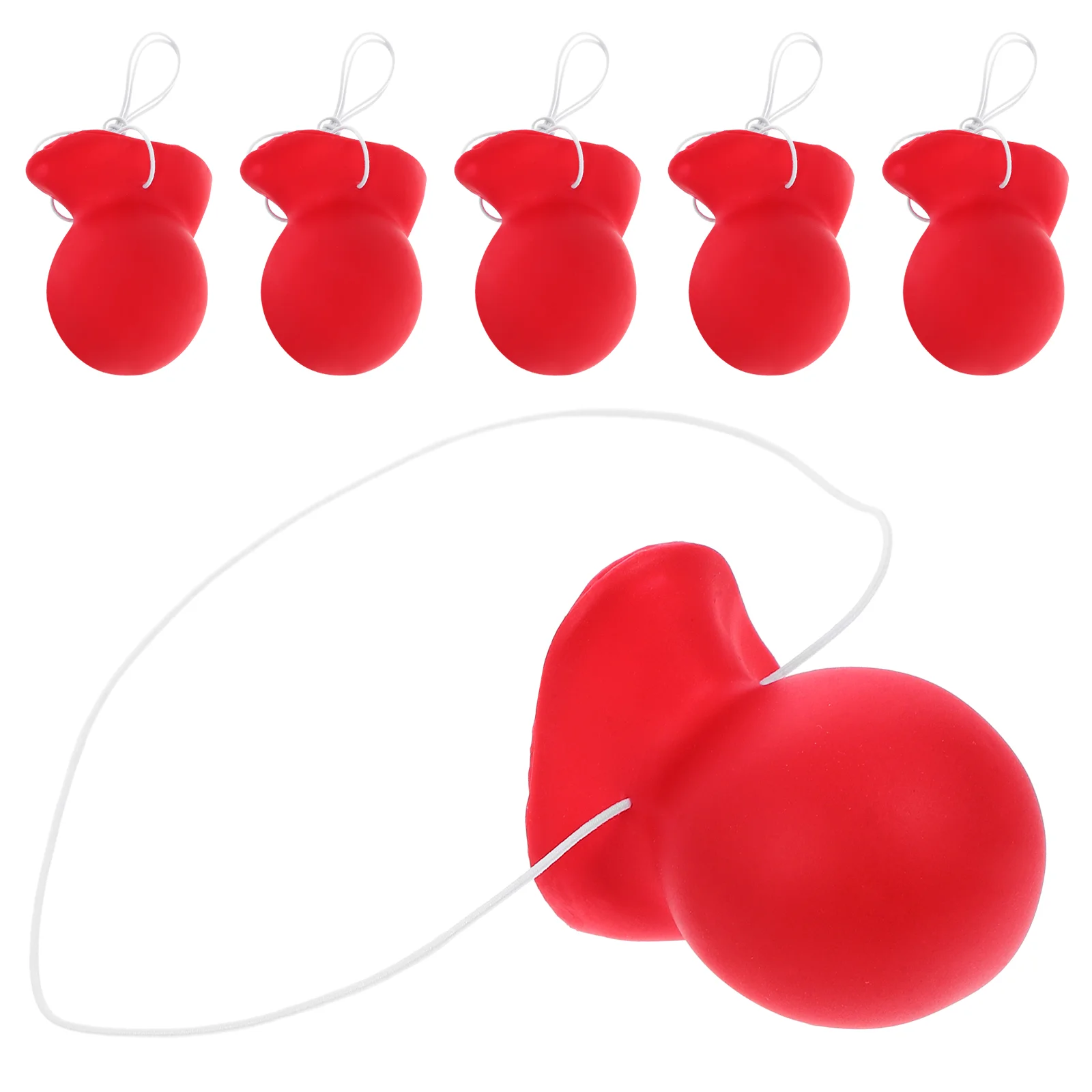 

6 Pcs Clown Nose Props Cosplay Tricky Decorative Costume Accessory Fake Mask