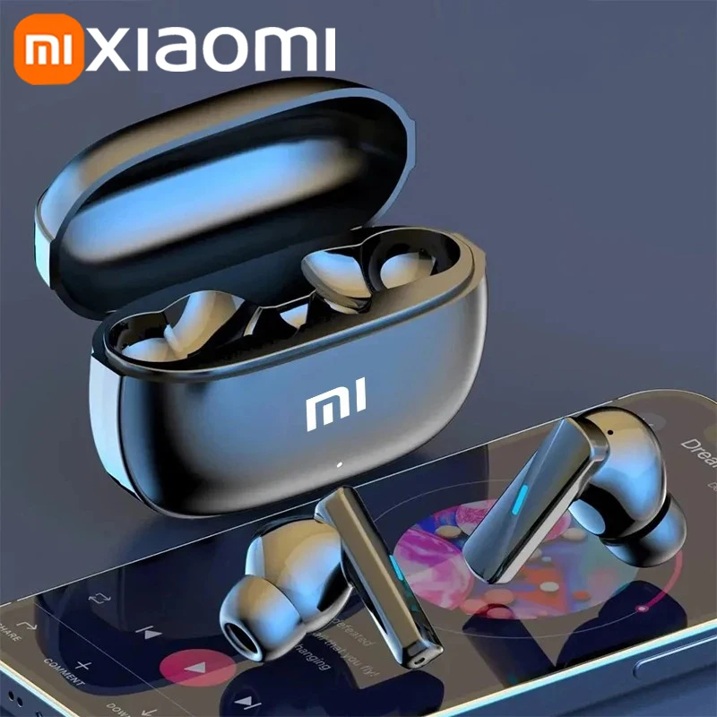 Xiaomi 2024 original sem fio bluetooth fones de ouvido tws esportes duplo hd microfone display led jogos