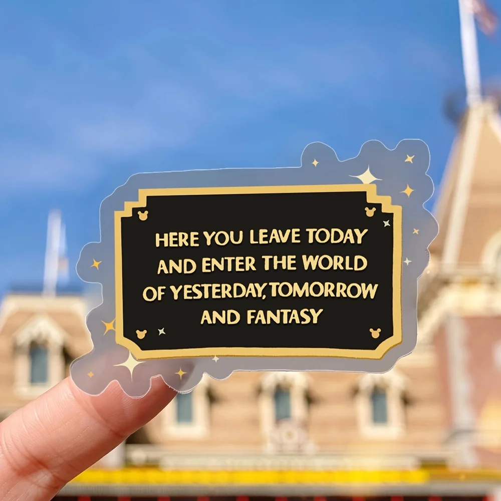 Car Decals, Stickers, Here's Where You Left Off, Antique Style Entrance Plates Transparent Stickers Stickers Laptops,Cell Phones