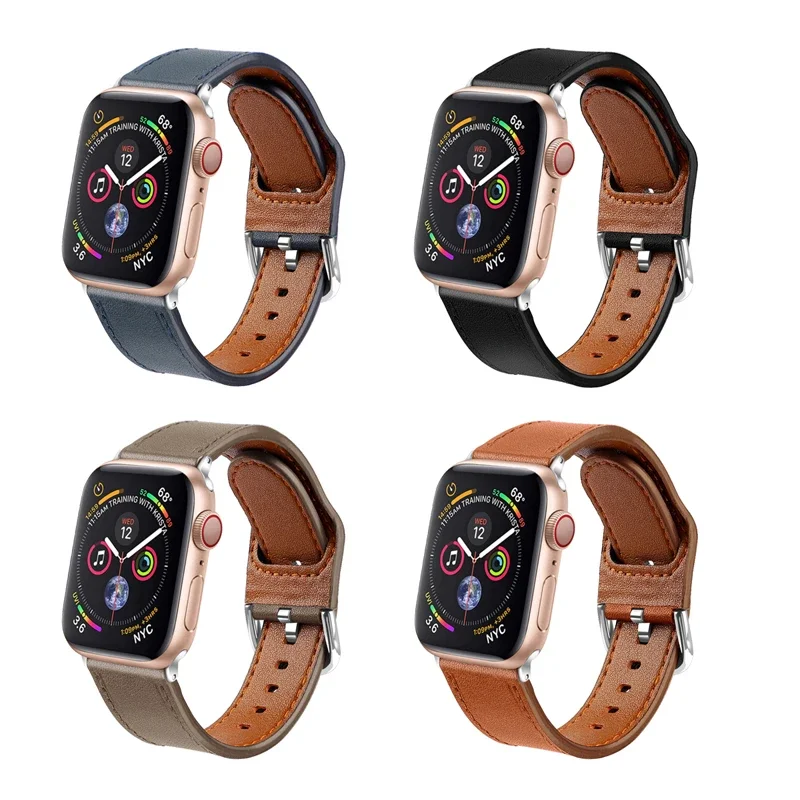 Dây Đeo Da Cao Cấp Dành Cho Dây Đồng Hồ Series 6 5 4 3 2 Vòng Tay Correa Dành Cho IWatch 38-42mm Ban Nhạc Ốp Lưng Fran-bd15