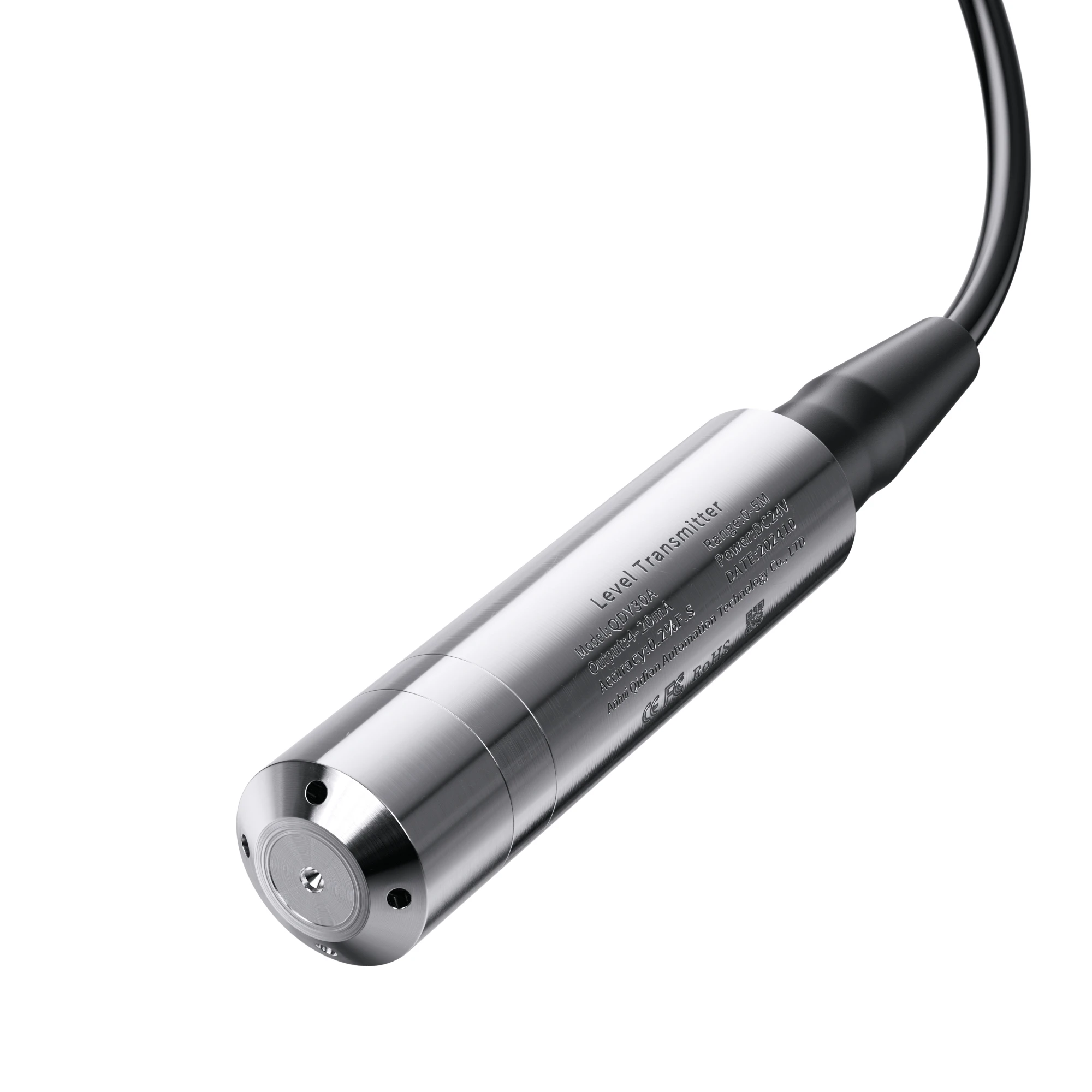 

4-20mA 0-10V RS485 Water Level Sensor 15m 20m 30m 50m 80m 100m 150m Hydrostatic Liquid Level Sensor Transmitter for Tank