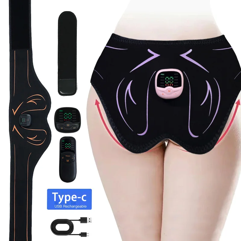 Electric Hips Trainer EMS Butt Muscle Stimulator USB Rechargable Buttocks Lifting Muscle Toner For Fitness Weight Loss Fat Burn