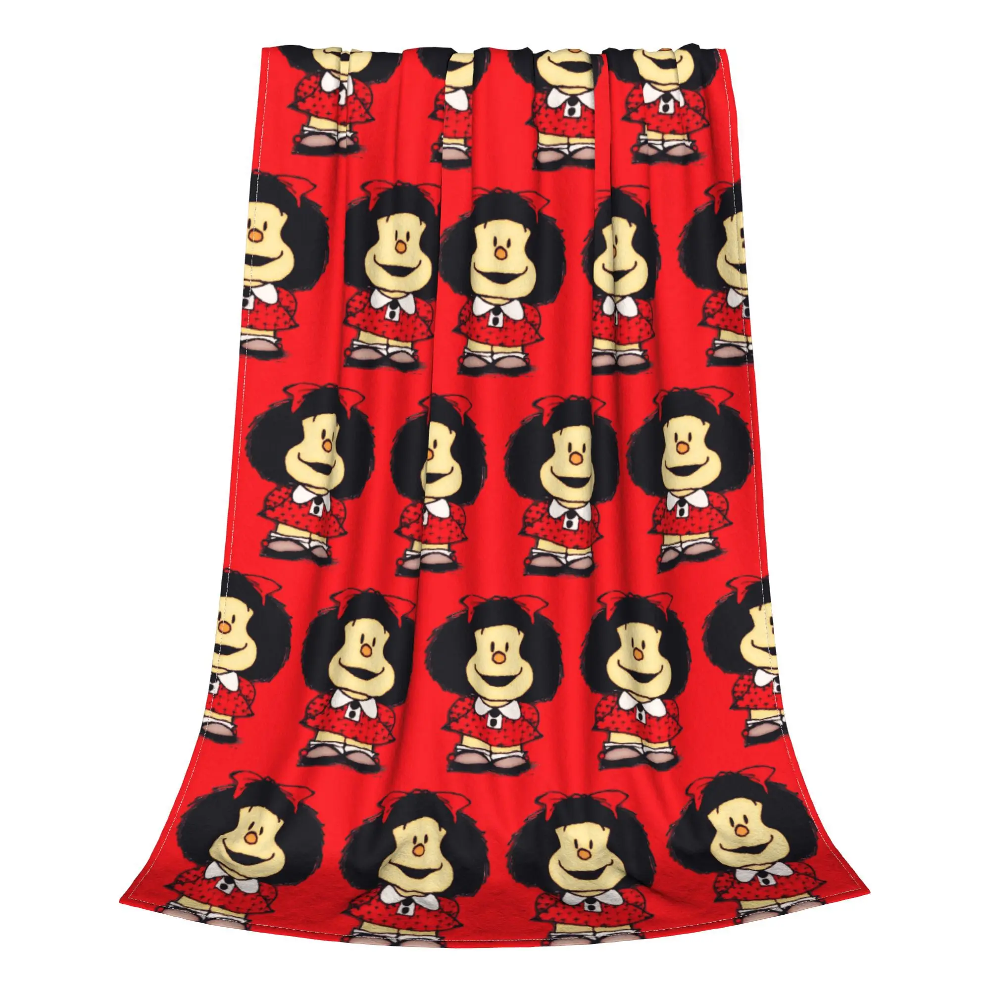 Mafalda Blanket Flannel Quino Argentina Cartoon Warm Throw Blanket for Bed Bed Rug