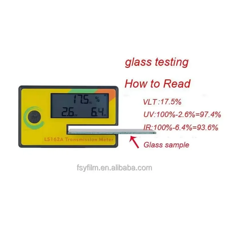 Car Film Tint Reader Solar Irhd Uv Transmission and Power Window Tint Meter Tools Tester