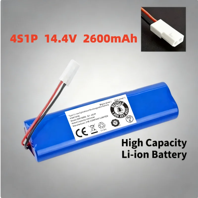 14.8V 6800mAh Li-ion Battery Pack for Tefal X-plorer Serie 75 & 360, D004-ICR-26HE-4S1P Replacement Battery Part SS-2230002528