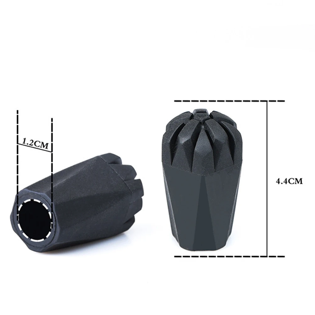 

8 Pcs/2 Trekking Pole Protector Walking Tips Climbing Poles Stick Caps Head Hiking Cane