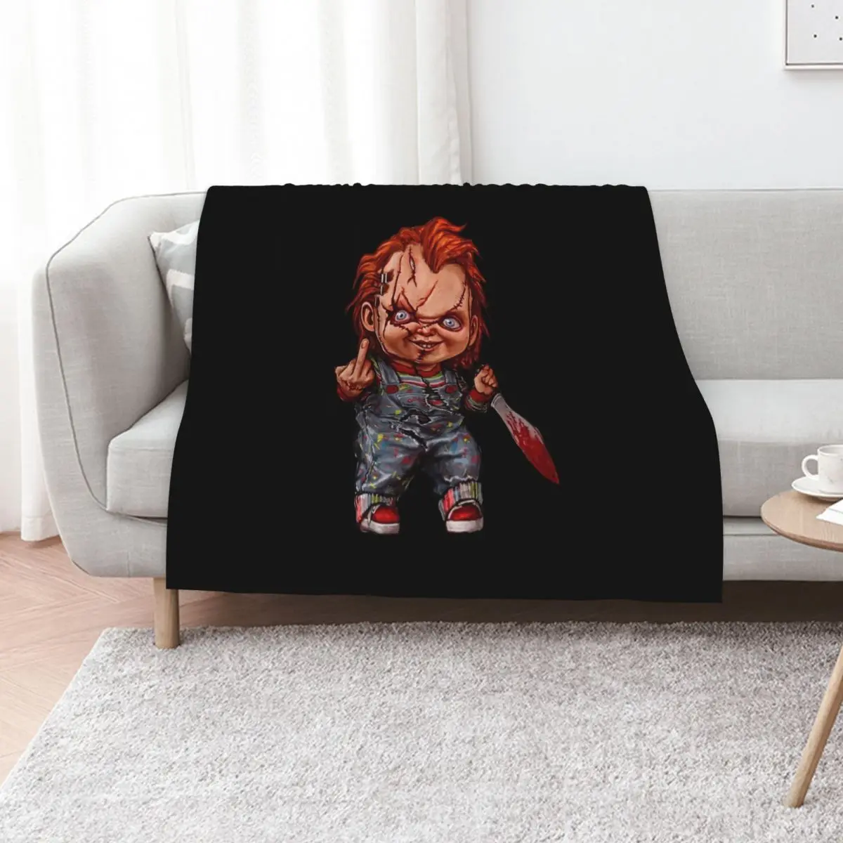 

The Killer Doll Throw Blanket Retros Blankets For Baby Decorative Sofas anime Blankets