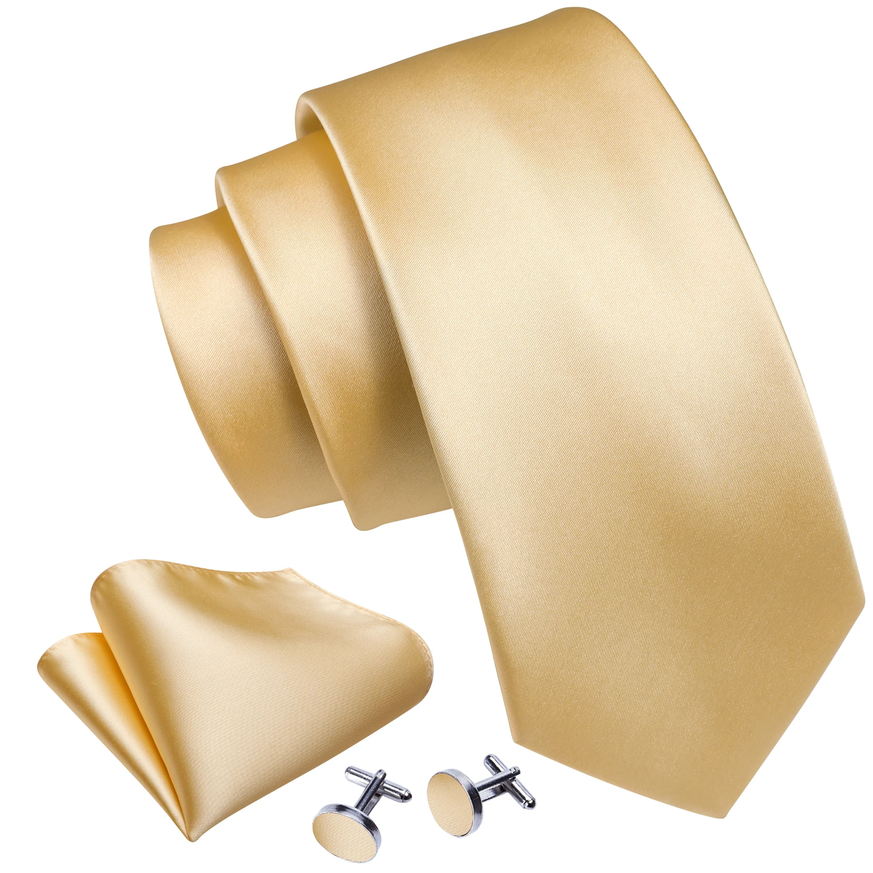 Conjunto de gravata de seda xadrez listrada Paisley para homens, gravata floral, ouro, amarelo, laranja, abotoaduras quadradas de bolso, casamento