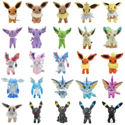 30 Styles Pokemon Eevee Plush Toys Shiny Sylveon Jolteon Glaceon Vaporeon Stuffed Dolls Umbreon Espeon Leafeon Anime Model Gifts