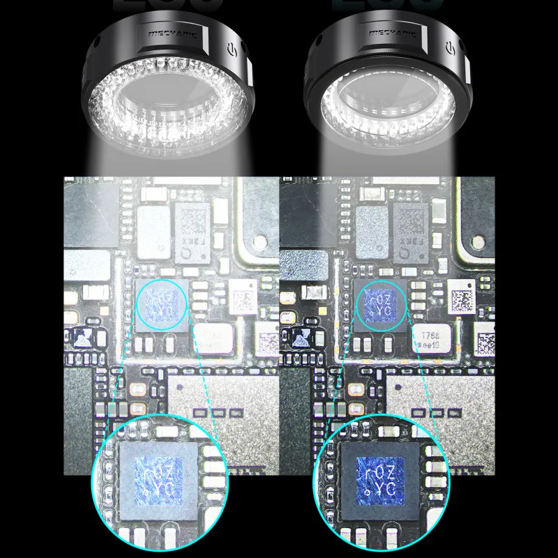 

Механический микроскоп, поляризационный кольцевой светильник LS5/LS6, устраняет отражение бликов для инструмента для ремонта мобильных телефонов, 84 бусины, источник света