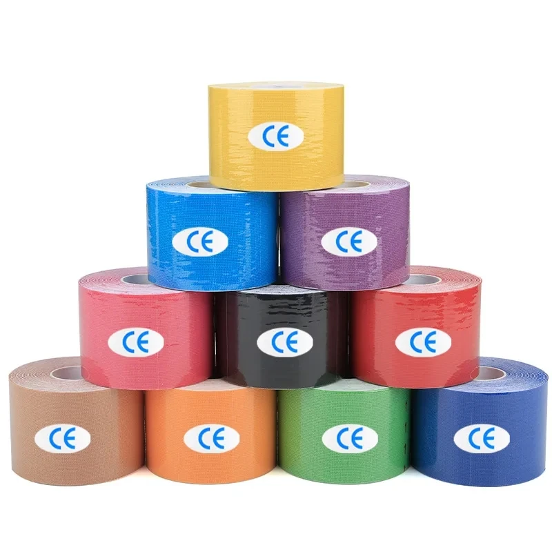 1 Roll Elastic Kinesiology Tape Sports Muscle Tape Bandage Care Kinesiology First Aid Tape Muscle Injury Sports Tape