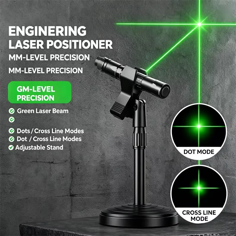 Self-Leveling Laser Tool: Cross Line Laser Level, Infrared Positioning Pointer & Alignment Marking Pen for Construction, Enginee