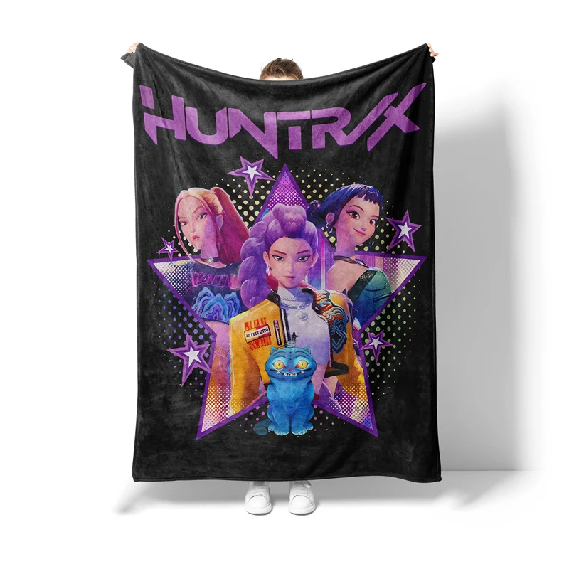

Aertemisi KPop Demon Hunters Rumi Mira Zoey Pet Blanket for Small Medium Large Dog Cat Puppy Kitten Couch Sofa Bed