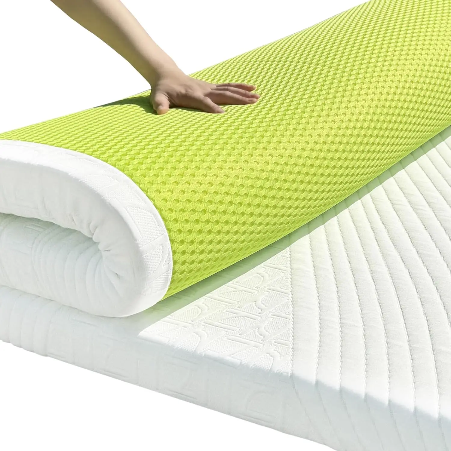 

4 Inch King Firm Mattress Topper, Extra Firm Memory Foam Bed Topper for Pain Relief, Cooling Gel-Infused & Removable Cover