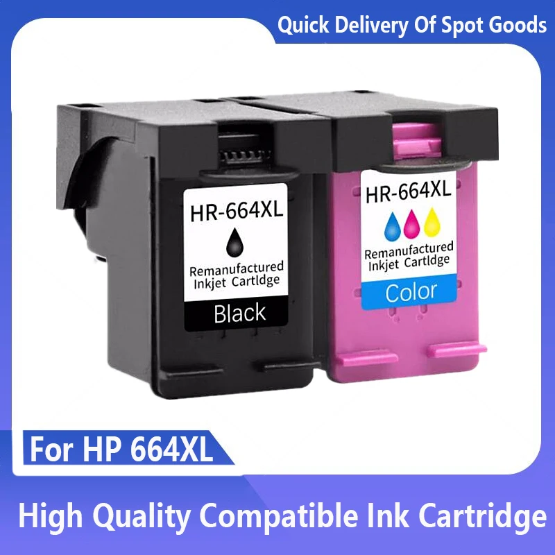 Cartucho de tinta compatível para HP Deskjet, 664 XL, HP664XL, 1115, 2135, 3635, 1118, 2138, 3636, 3638, 4535, 4536