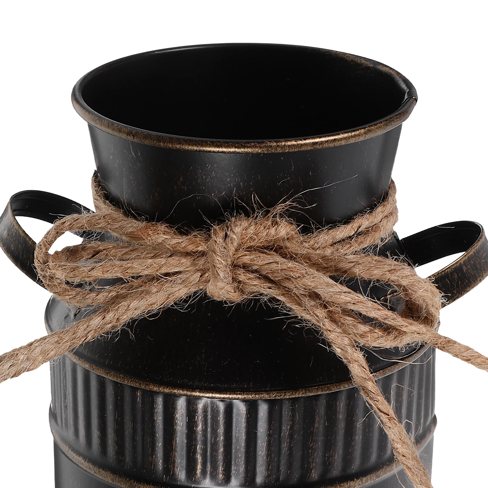 

Tall Vintage Flower Vase Iron Plant Bucket for Floral Arrangement Decorative Metal Vase Rustic Home Office Wedding Party