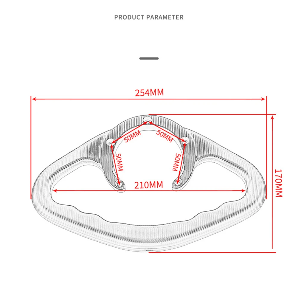 ​Motorcycle Rear Passenger Gas Tank Bar Fuel Tank Armrest Grab Bar Handlebar Hand Grip for YAMAHA R1 R3 R6 R25 MT 03 07 09 MT07
