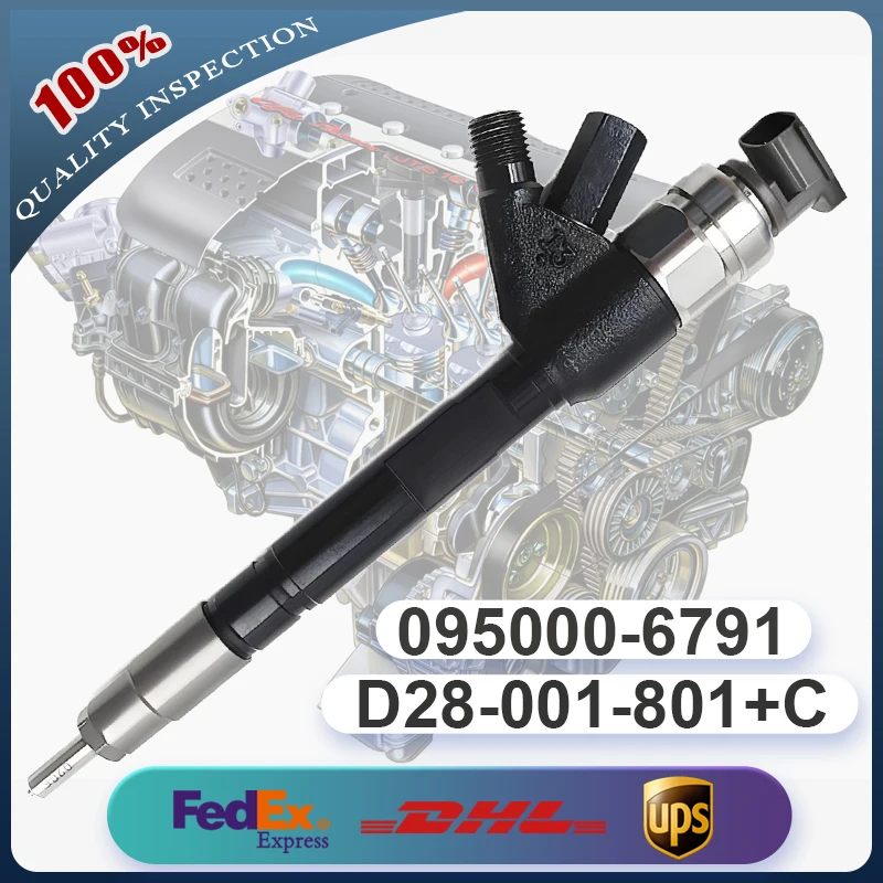 

095000-6790 095000-6791 D28-001-801+C Common Rail Fuel Injector for SDEC 9.0L SC9DK Shangchai Truck Euro 3