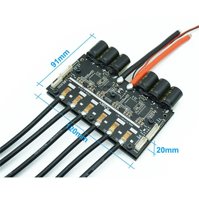 200A High Current Stable Electric Skate Board ESC Based on VESC 6 with Heatsink Motor Controller