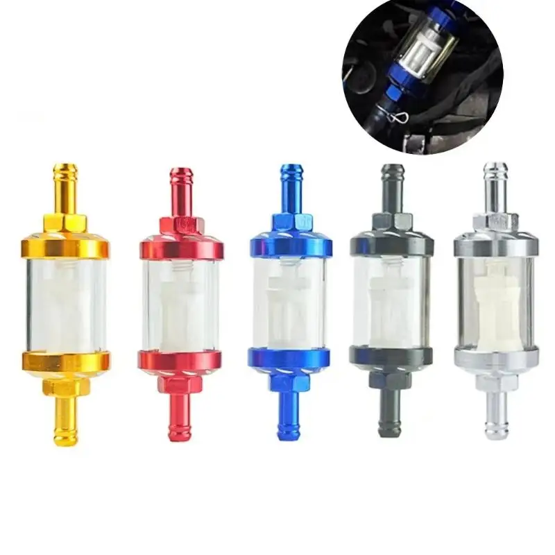 1Pc Large Universal Gasoline/ Fuel Filter For Inline Fuel Lines For Rvs Garden Machinery Scooters Motorcycles Cars