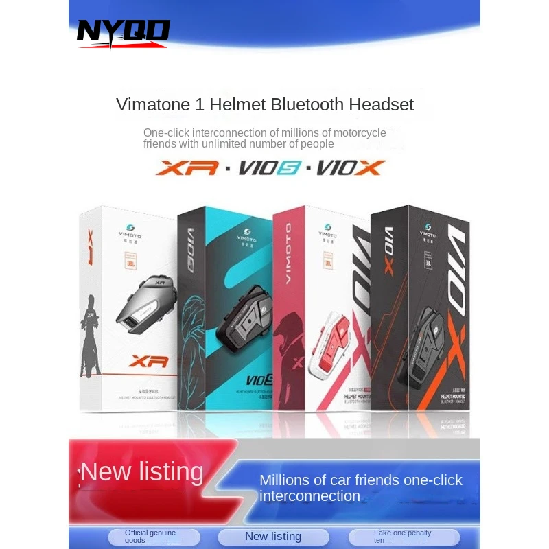 

Weimaitong's Newly Launched V10s XR V10X Motorcycle Helmet Bluetooth Earphones JBL Helmet Specific Waterproof