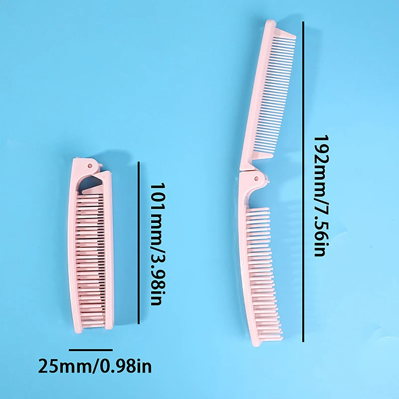 Portable Travel Hair Comb Detangling Hair Brush Foldable Dual-Purpose Massage Comb Anti-Static Hair Combs Hair Styling Tools