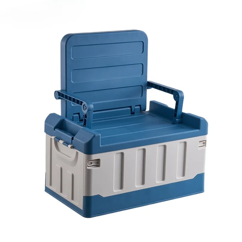 Foldable Thickened Plastic Storage Box for Clothes, Toys and Camping Gear