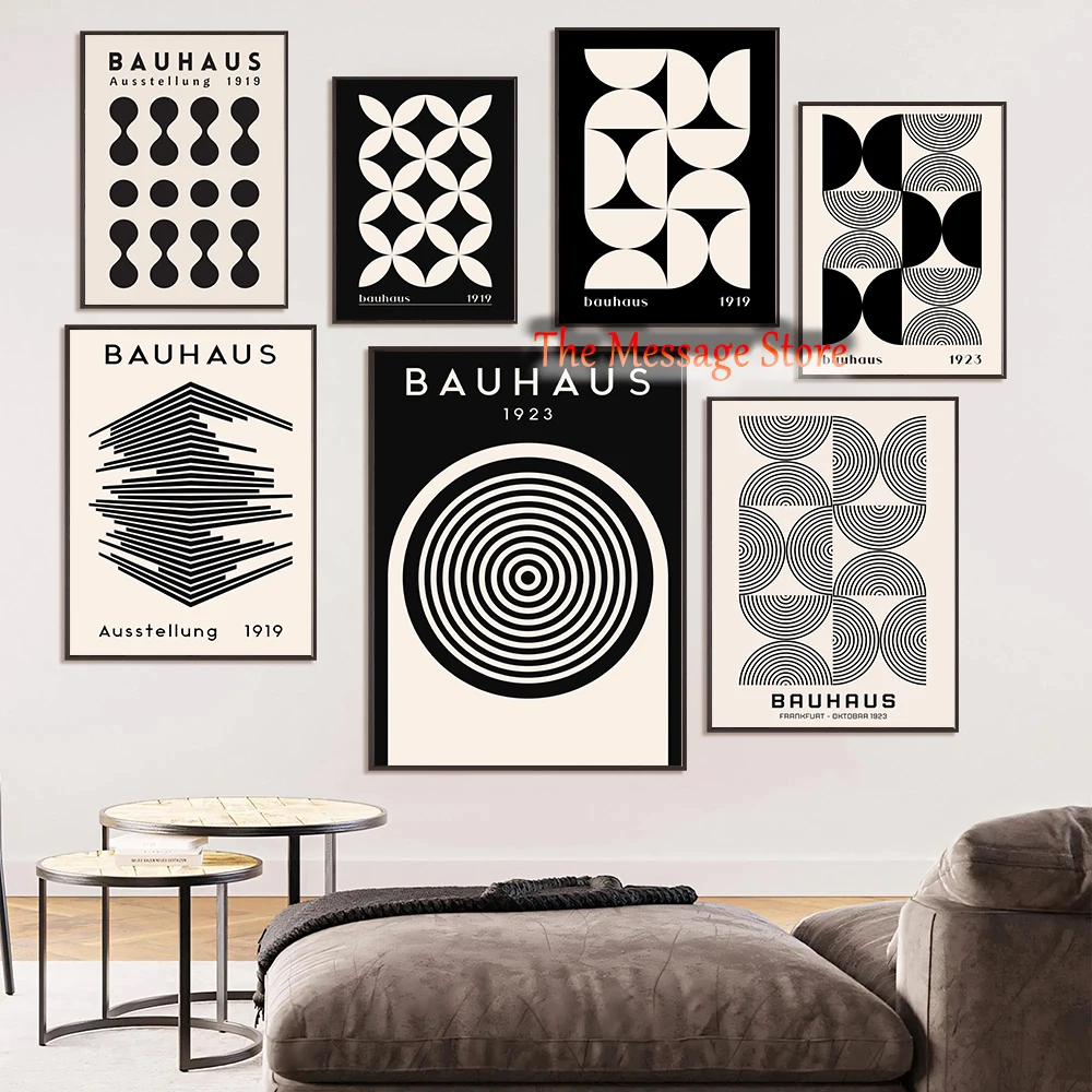 Home Decor Exhibition - Póster de Diseño Abstracto Vintage de