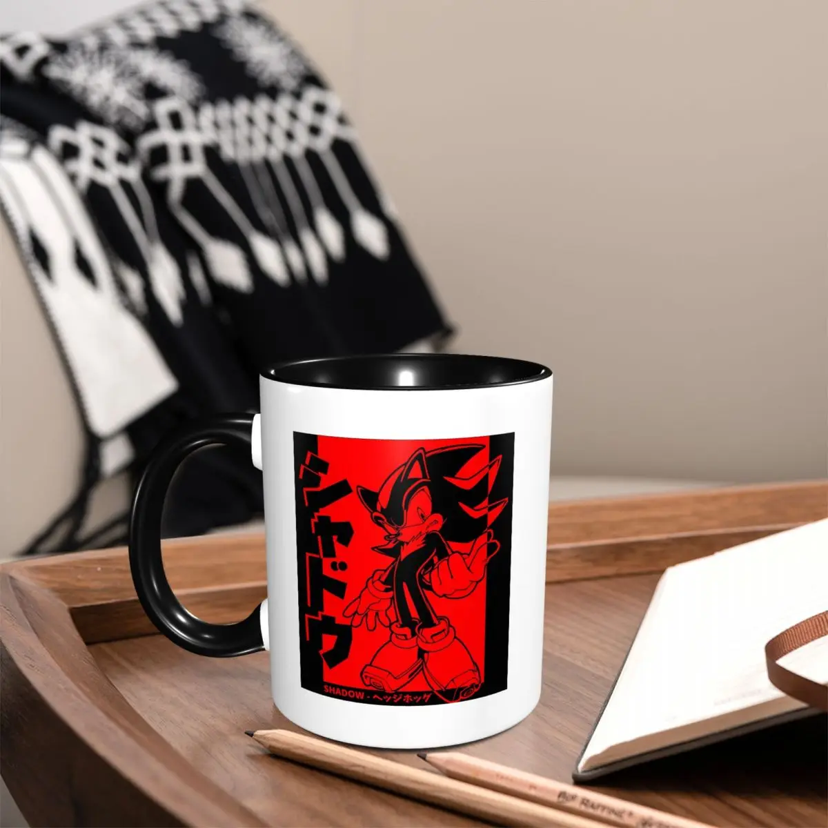 Japanese Shadow The Hedgehog Mug Funny Ceramic Coffee Cups Tea Mugs Milk Cup Drinkware Gifts for Woman Man