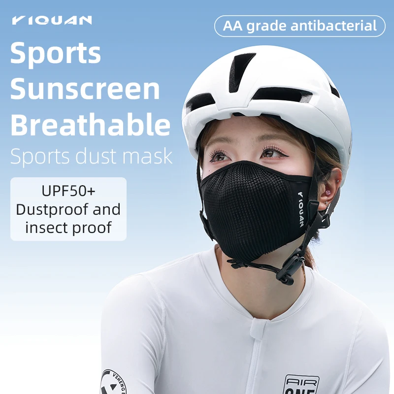 3D Sports Cycling Mask Summer Ice Silk Face Shield with Breathable Mesh Sun Protection for Outdoor Activities