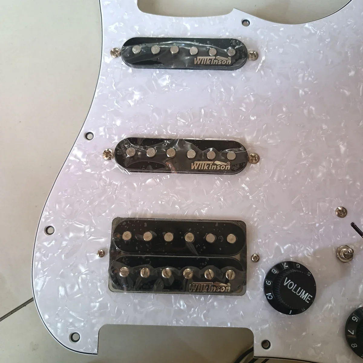 

SSH Upgrade Prewired Guitar Pickguard Set Multifunction Switch Black Wilkinson Alnico 5 Pickups Push-Pull Wiring Harness