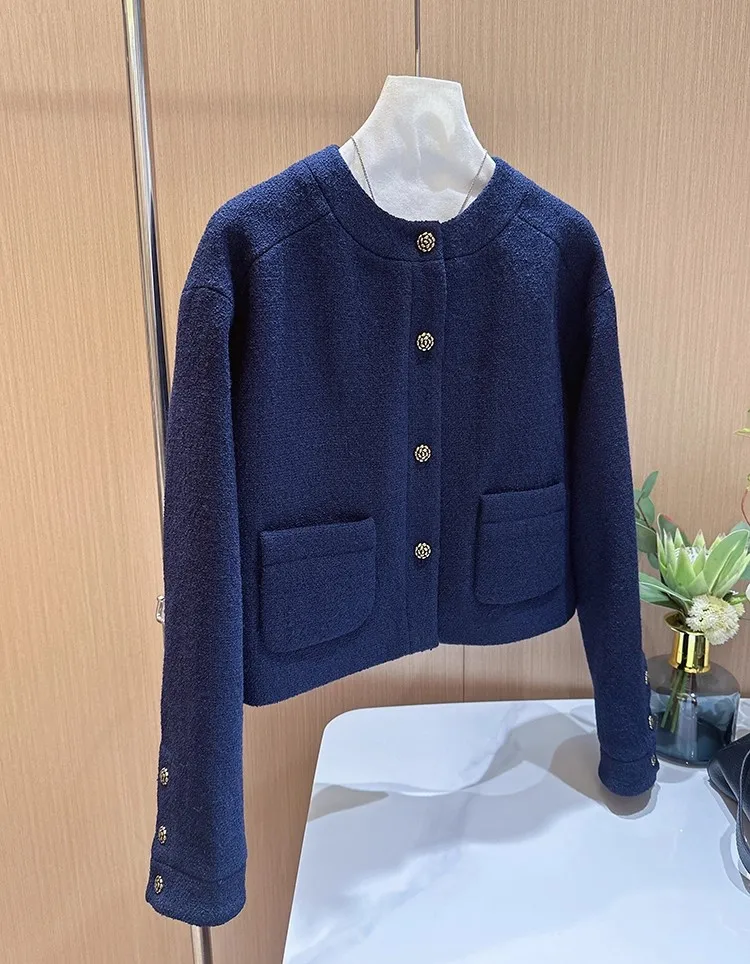 

Women's outerwear autumn and winter new fashion minimalist short top jacket