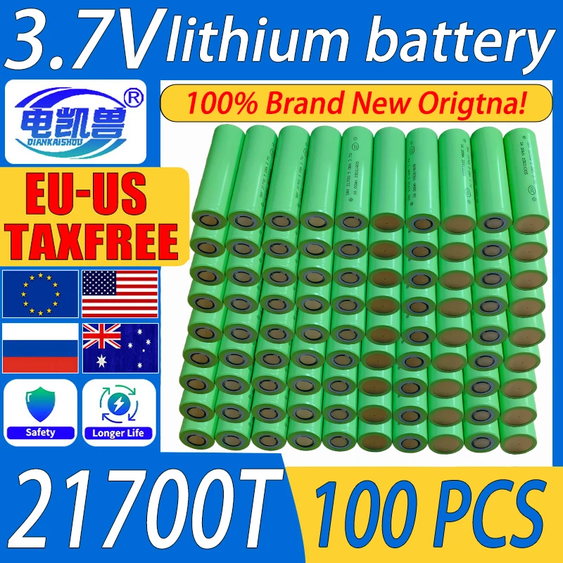 

New high quality 21700 Battery Rechargeable Battery 3.7V 5000mAh 40A Power Li-ion High Discharge Batteries for Electrical Tools