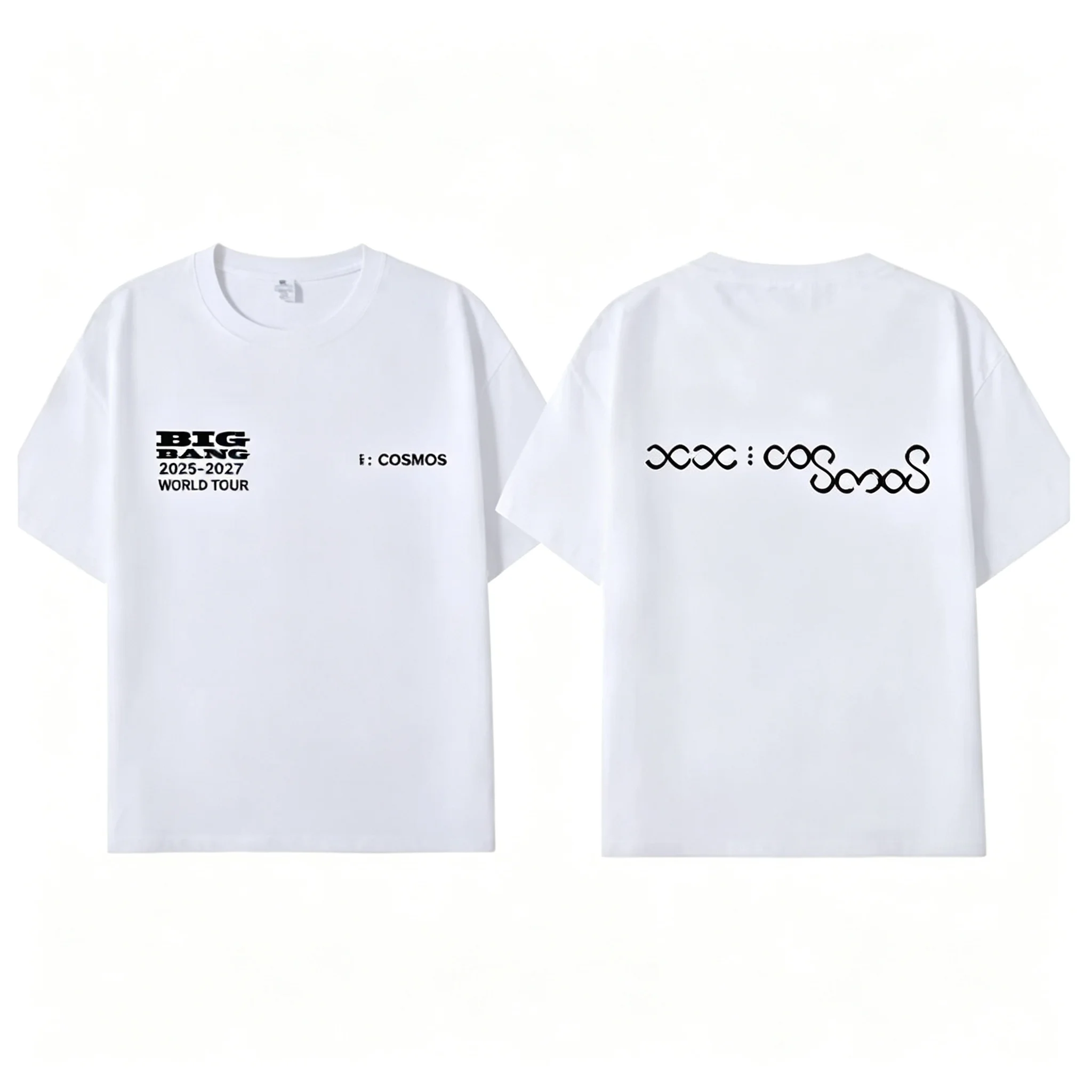 Bigbang 20. Jubiläumskonzert Kpop T-Shirt Unisex Vorder- und Rückseite Grafikdruck Welttournee Kurzarm Fan Casual Streetwear Tee – Detail 8