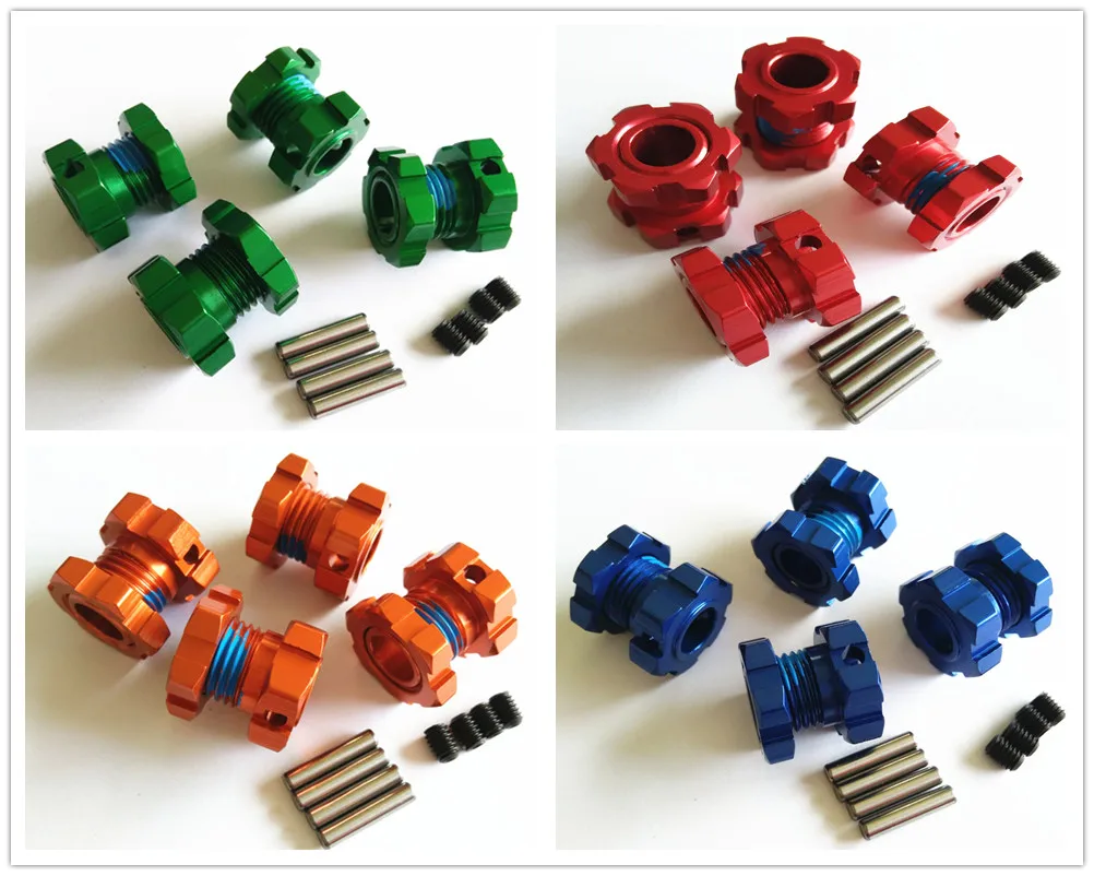 

Алюминиевые шестигранные адаптеры для колесных ступиц 17 мм - 4 шт. для Traxxas 1/10 E REVO 2.0 VXL 8654 7758