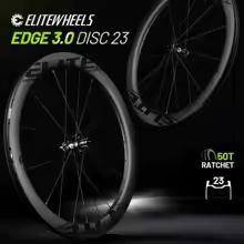 ELITEWHEELS EDGE DISC 3.0 カーボンホイールセット 42mm 31mm センターロック TPIベアリング 特別割引