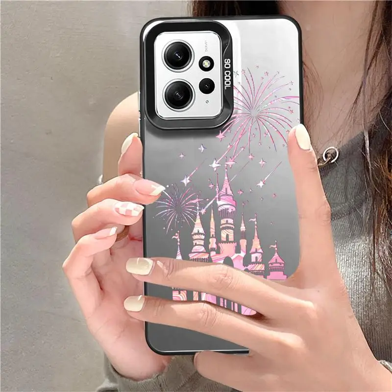 Phone Case for Xiaomi Redmi Note 13 Pro 10 11 12 Pro Plus 11S 12S 10Pro 11Pro Silicone Soft Disney Fireworks Castle Cover