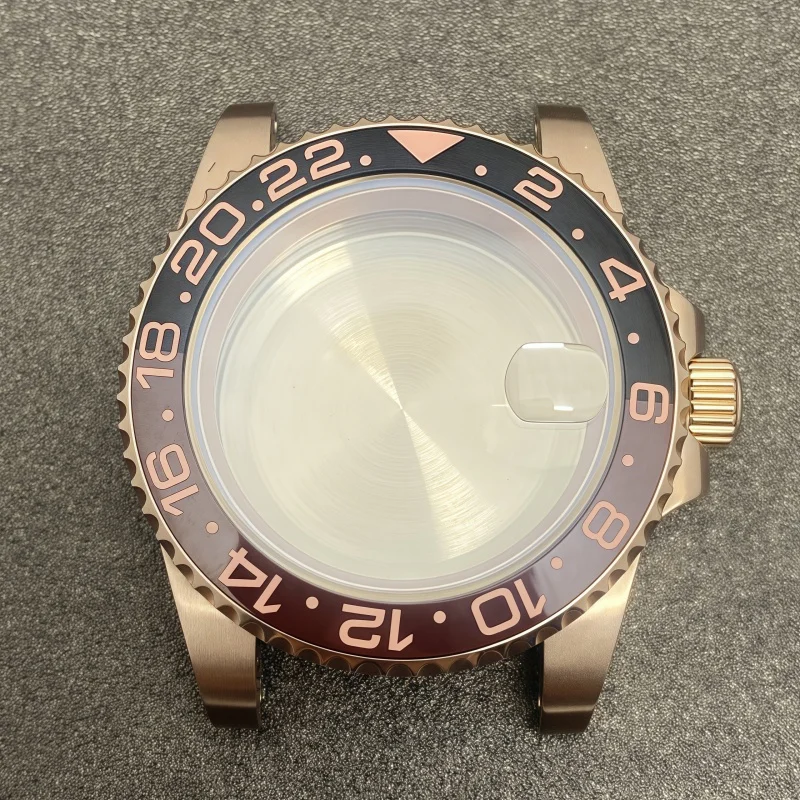 لعلبة NH35 حافظة من الفولاذ المقاوم للصدأ زجاج الياقوت المناسب لملحقات تعديل ساعة الحركة NH34/36