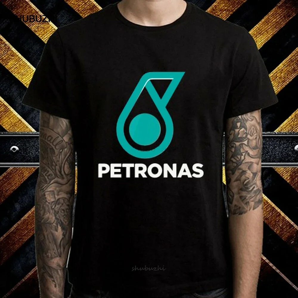 Petronas Oil Company Racing Logo Men Black T-Shirt Size S to 3XL cotton tshirt men summer fashion t-shirt euro size