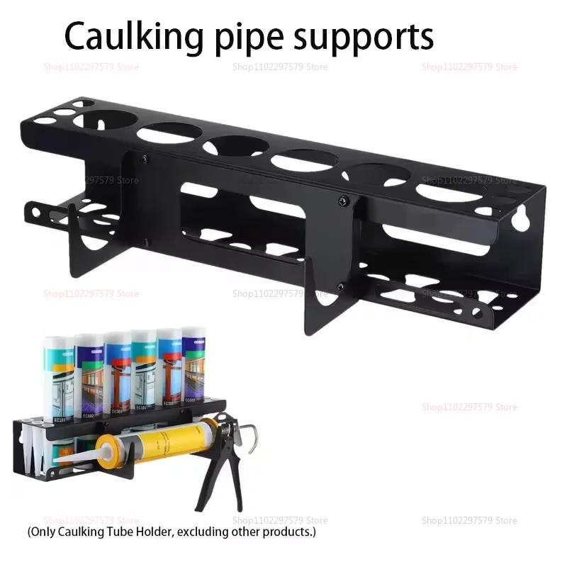 

Новый металлический настенный держатель для тюбиков с герметиком, органайзер для тюбиков с мастикой, держатель для тюбиков с герметиком, органайзер для инструментов для герметизации.