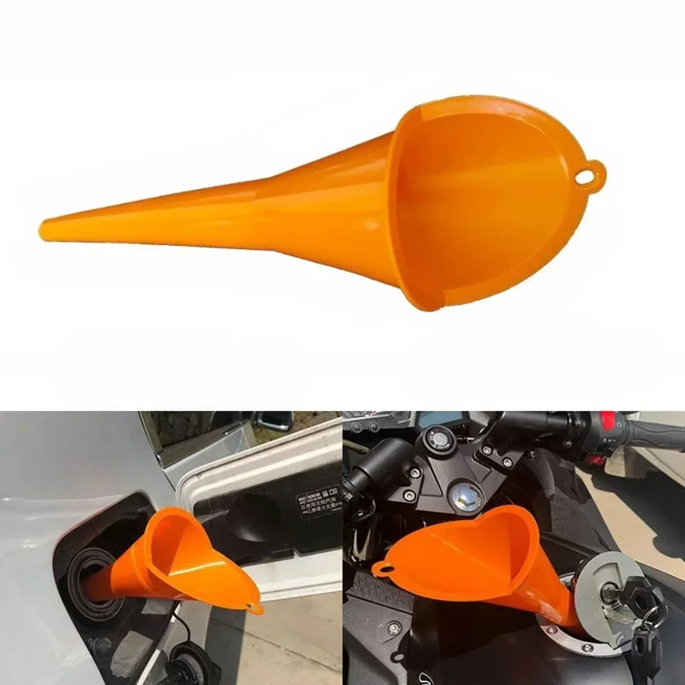 Auto-Trichter mit langem Stiel, Öl- und Kraftstofffüllwerkzeuge, spritzwassergeschützter Kunststoff-Öltrichter, Motorrad-Betankungswerkzeuge, Autozubehör – Detail 7