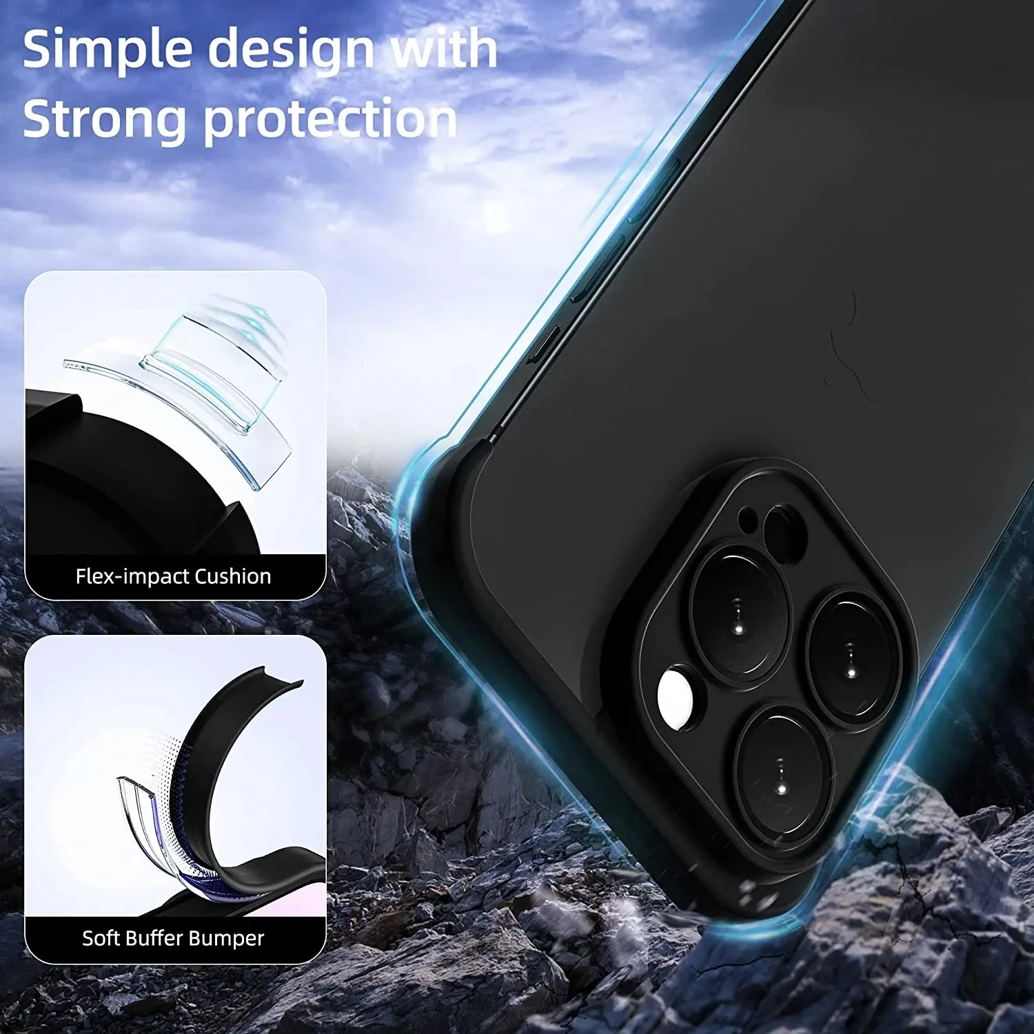 TPU Corner Pad for iPhone 15 16 Pro Max, 15Pro , 15Plus , 15 Real Bare Cell Phone Camera Lens Fame Edge Protector Case Cover