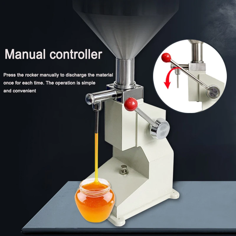 A03 Manual Nail Polish Shampoo Filling Machine 5~50ml for Cream Shampoo Cosmetic Liquid Paste Oil Filler