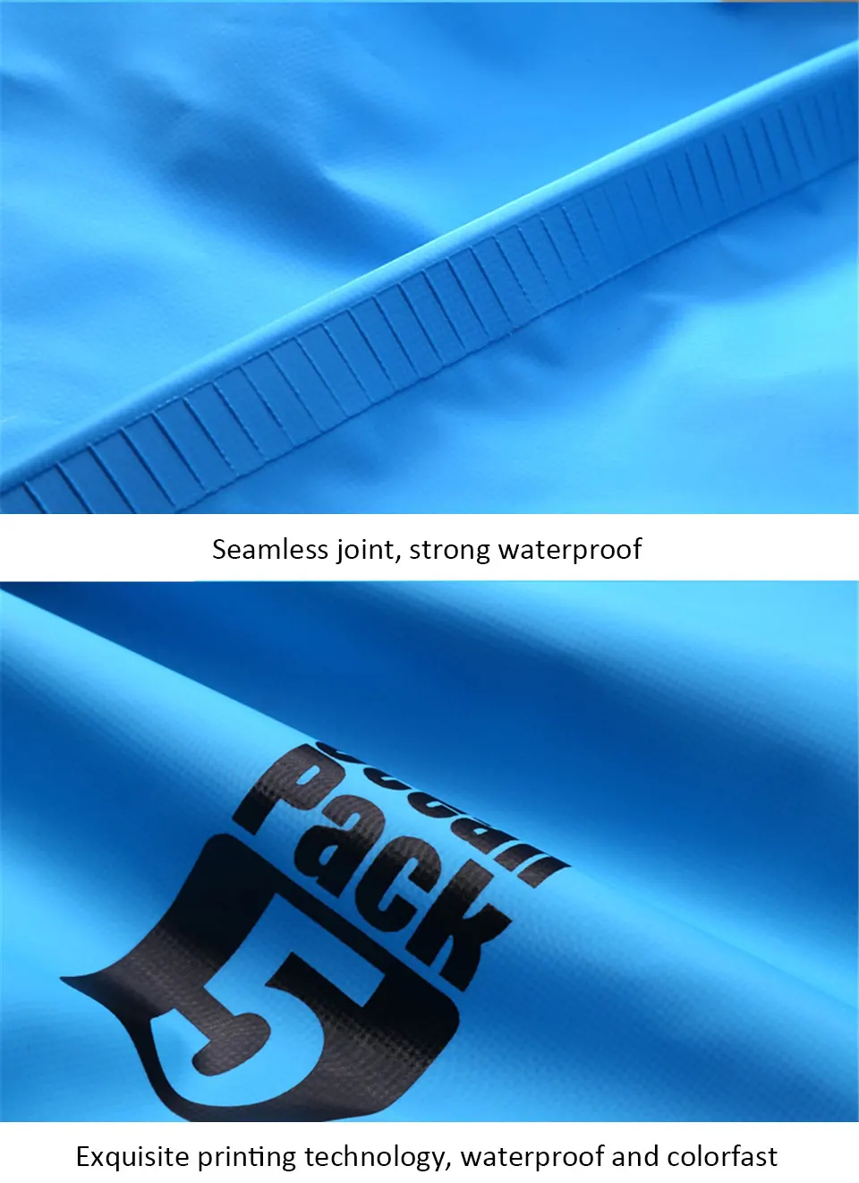 Wasserdichte Trocken-PVC-Taschen für Männer und Frauen, 2L/5L/10L/20L/30L, Outdoor-Schwimmeimertaschen, Rafting-Taschen – Detail 7
