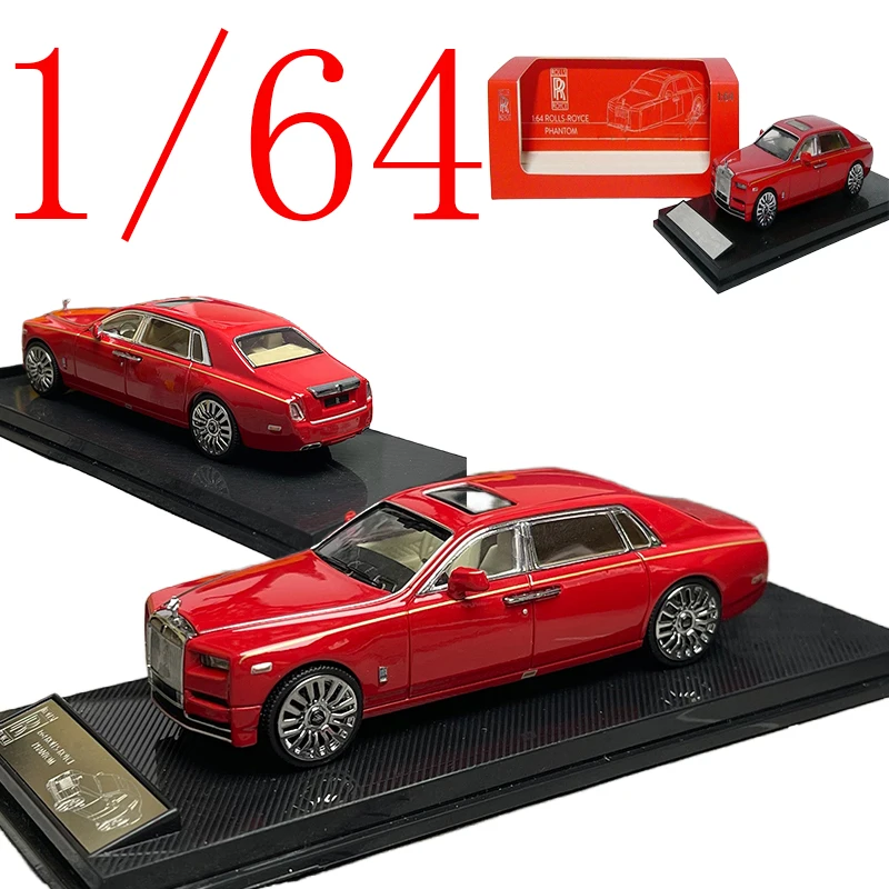 

SCART Diecast 1/64 Scale Rolls-Royce Alloy Model Cars Rolls-Royce Phantom 8i Red 2 Play Vehicles Toys for Boys Gift Original Box