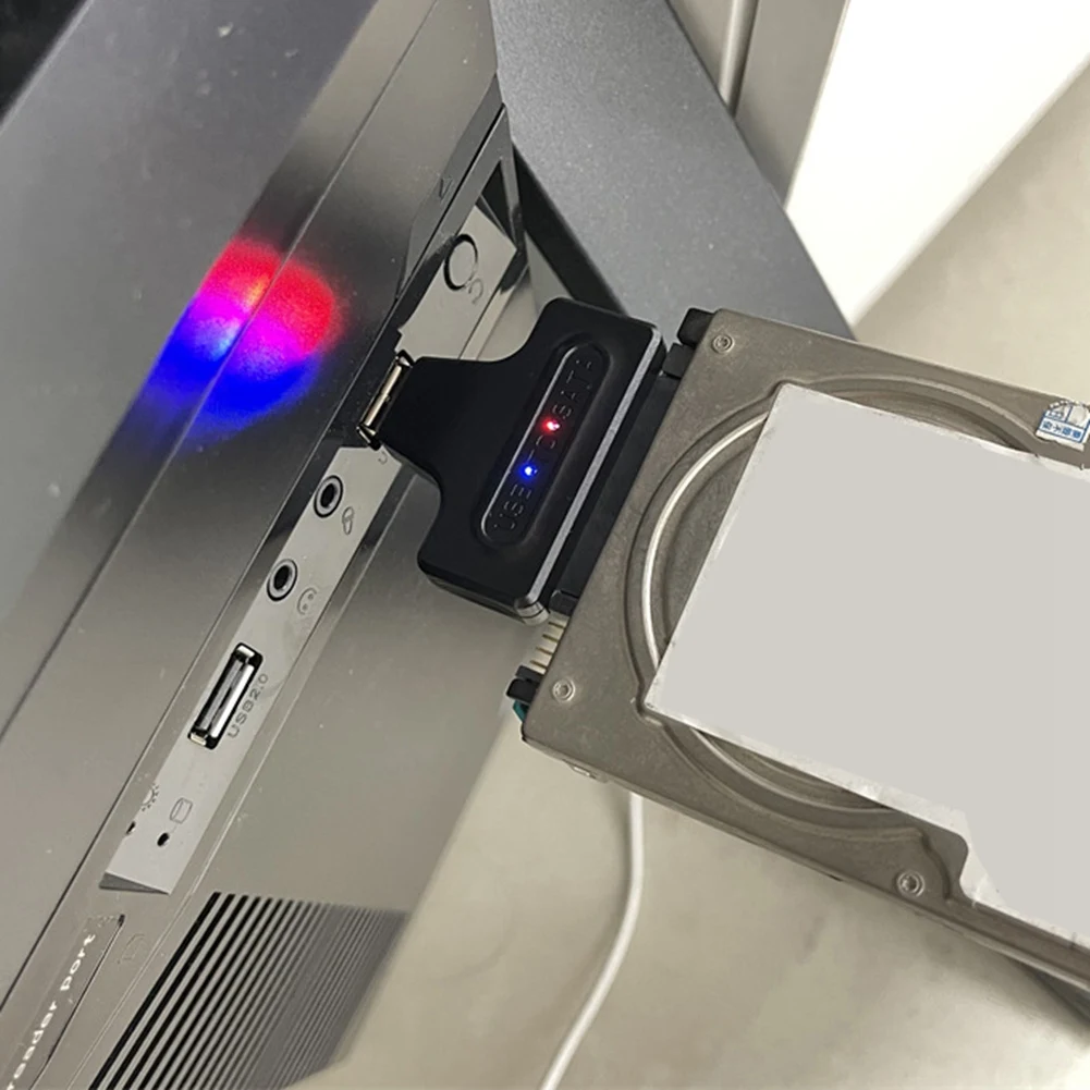 데스크탑 컴퓨터용 USB 3.0-SATA 어댑터 변환기, USB 3.0 하드 드라이브 변환기 어댑터, 2.5 인치 SSD 어댑터, 블랙