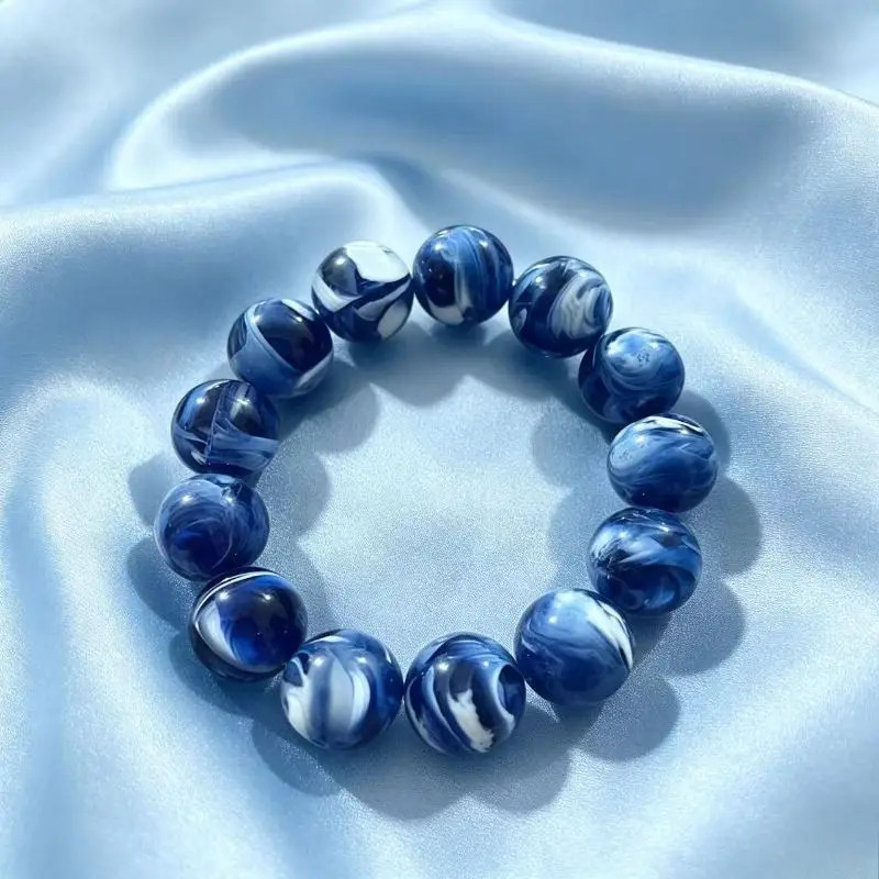 New exquisite second-generation beeswax round bead single-circle bracelet, suitable for both men and women, ethnic
