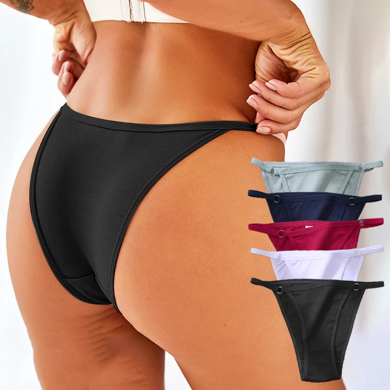 3PCS M-2XL Cotton Women\'s Panties Sexy Low Waist Female Underpants Comfortable Cotton Briefs Panty Underwear Lingerie