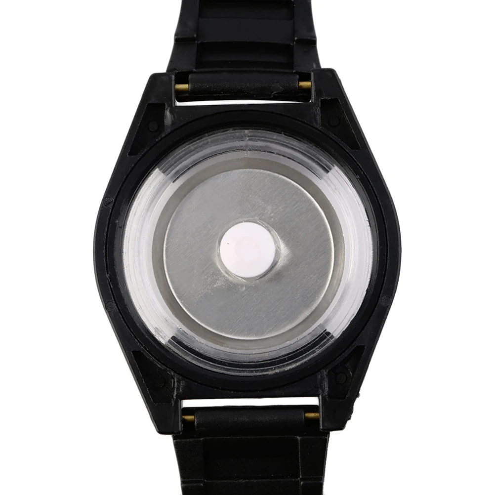 

Precise Wristband Compass Watch Strap Outdoor Navigation North Finding Easy Use Durable Black Band High Magnet Fast Direction