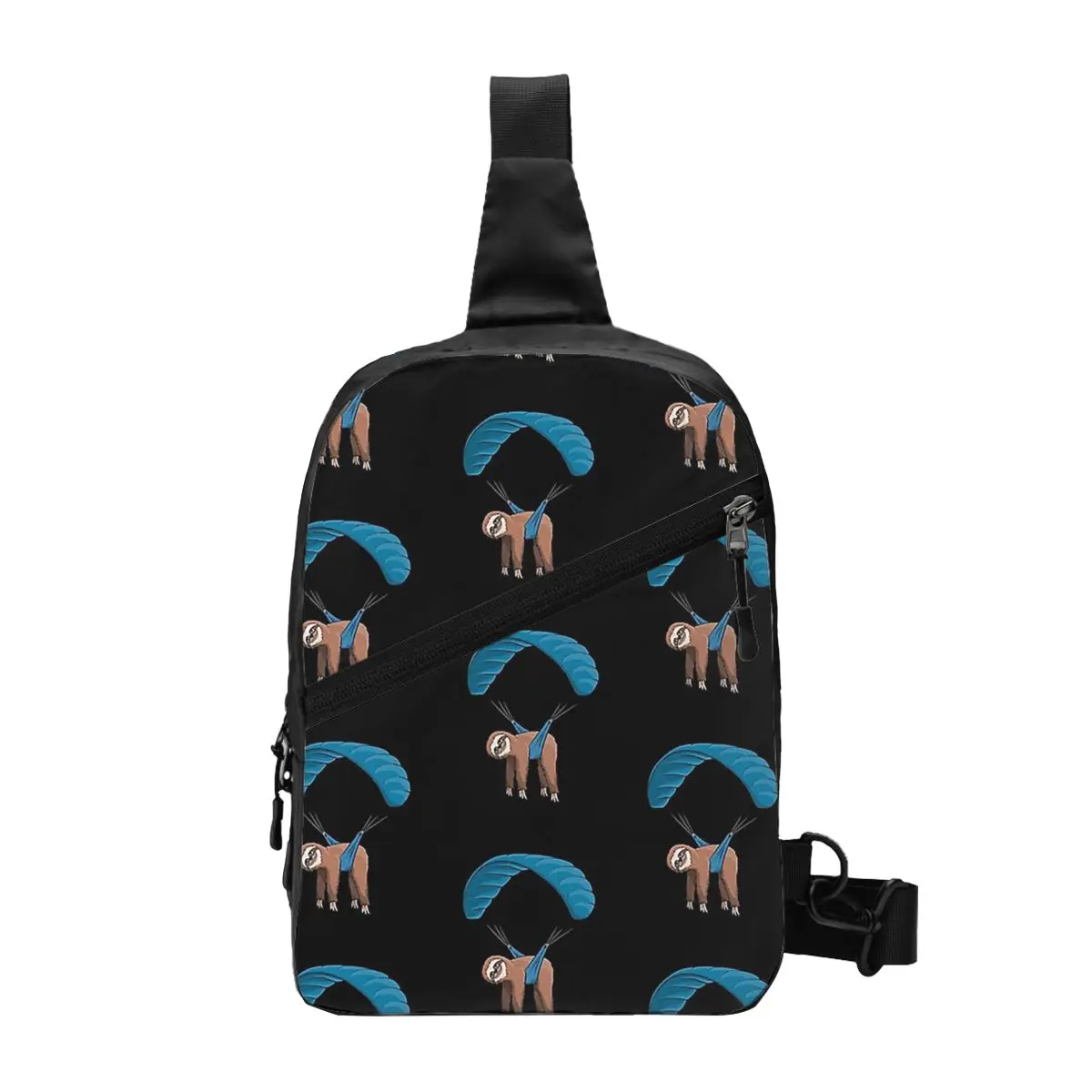 

Paragliding Flying Sloth Skydiving Paraglider Chest Bag Men Sling Crossbody Backpack Chest Bag Traveling Daypack Shoulder Bag